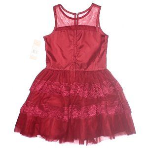 NWT Girls Size 14 or 16 Nordstrom Nanette Lepore Tulle and Lace Sleeveless Dress
